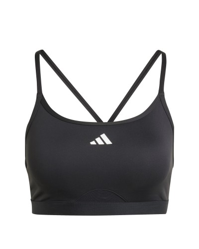 TOP DEPORTIVO AEROREACT TRAINING 3 STRIPES BRALETTE BLACK