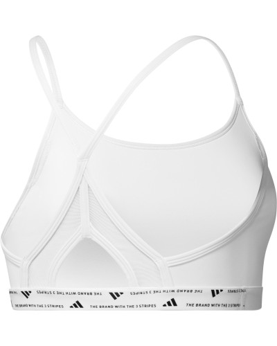 TOP DEPORTIVO AEROREACT TRAINING 3 STRIPES BRALETTE WHITE