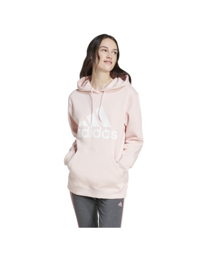 SUDADERA CAPUCHA ESSENTIALS BIG LOGO REGULAR FLEECE SANDY PINK