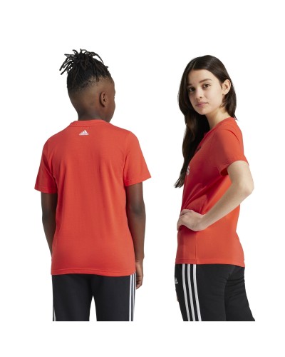 CAMISETA MANGA CORTA ESSENTIALS BIG LOGO BRIGHT RED / BLACK