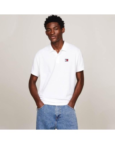 POLO MANGA CORTA TOMMY JEANS MAN REGULAR BADGE POLO WHITE