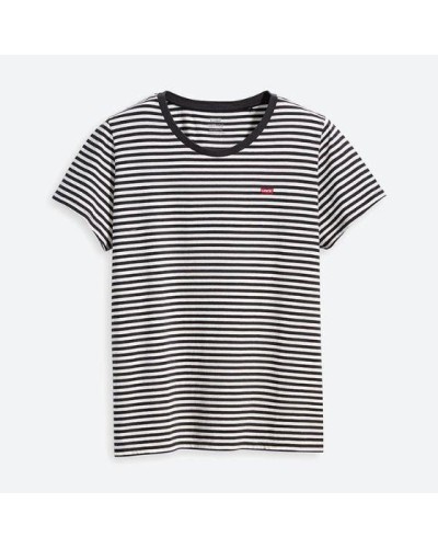 CAMISETA MANGA CORTA PERFECT TEE RAITA STRIPE CAVIAR COTTON