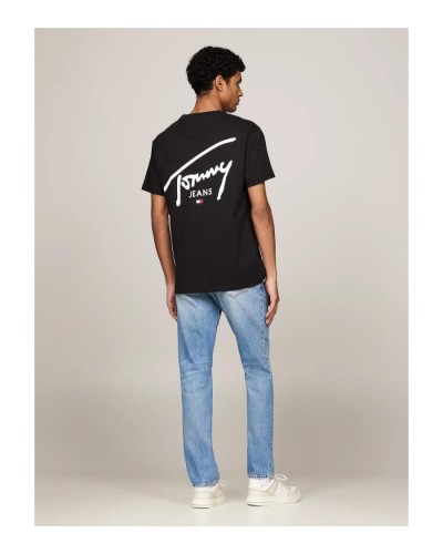 CAMISETA MANGA CORTA TOMMY JEANS MAN SIGNATURE PRINT TEE EXT BLACK