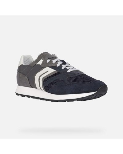 DEPORTIVO U VINCIT A PIEL/TEJIDO NAVY/GREY