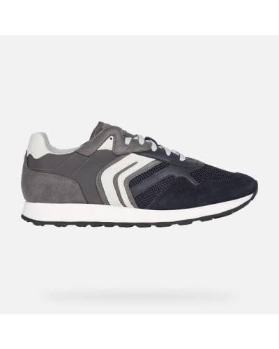 DEPORTIVO U VINCIT A PIEL/TEJIDO NAVY/GREY