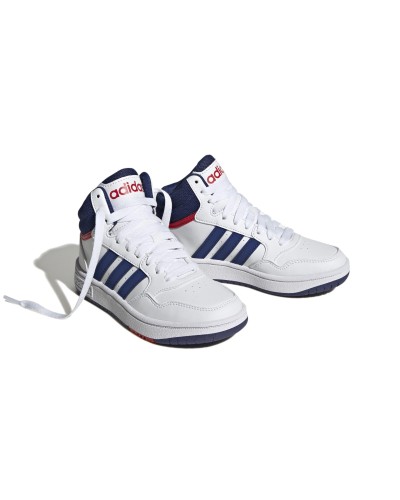 DEPORTIVO HOOPS 3.0 MID K CLOUD WHITE / VICTORY BLUE / BETTER SCARLET