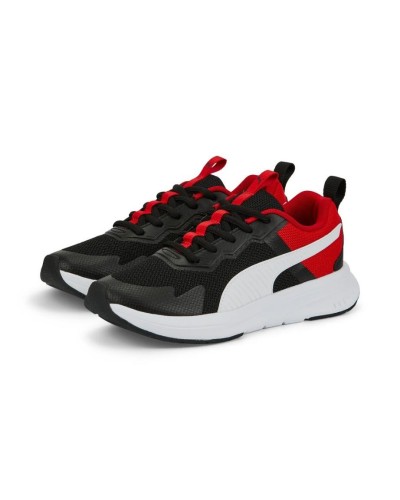 DEPORTIVO PUMA EVOLVE RUN MESH JUNIOR NEGRO / BLANCO / ROJO