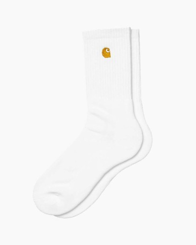 CALCETINES CHASE SOCKS 81% ALGODÓN 17% POLIÉSTER 2% LYCRA WHITE/GOLD