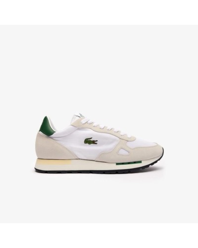 DEPORTIVO MENS PARTNER 70S TEXTILE SNEAKERS WHITE / DARK GREEN