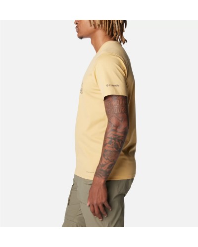 CAMISETA MANGA CORTA RAPID RIDGE™ BACK GRAPHIC TEE II LIGHT CAMEL / TONAL TREESCAPE