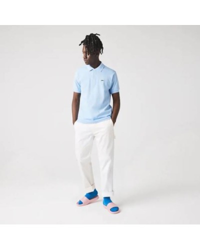 POLO MANGA CORTA SHORT SLEEVES RIBBED COLLAR SHIRT OVERVIEW AZUL