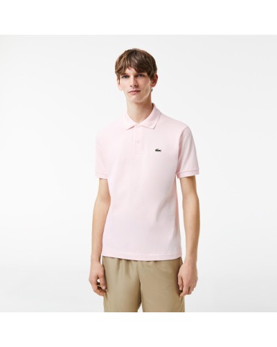 POLO MANGA CORTA SHORT SLEEVED RIBBED COLLAR SHIRT FLAMINGO ROSA CLARO