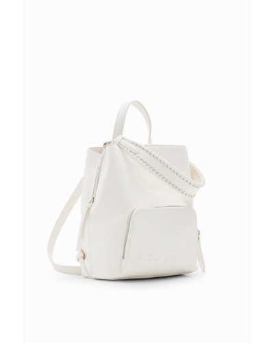 MOCHILA HALF LOGO SUMY MINI BLANCO ROTO