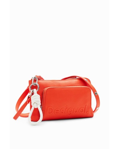 BOLSO MÓVIL HALF LOGO LISA MANDARINA