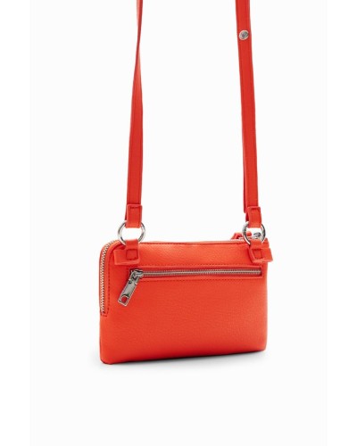 BOLSO MÓVIL HALF LOGO LISA MANDARINA