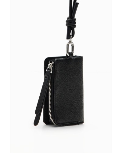 MONEDERO HALF LOGO EMMA MINI NEGRO