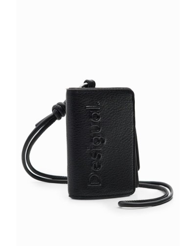 MONEDERO HALF LOGO EMMA MINI NEGRO