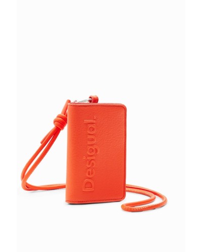 MONEDERO HALF LOGO EMMA MINI MANDARINA