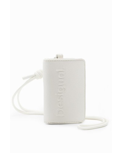 MONEDERO HALF LOGO EMMA MINI BLANCO ROTO