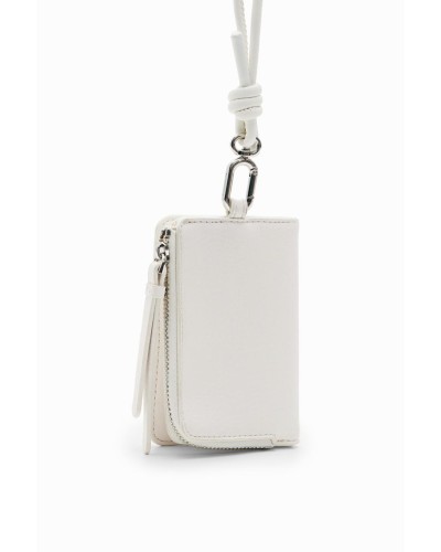 MONEDERO HALF LOGO EMMA MINI BLANCO ROTO
