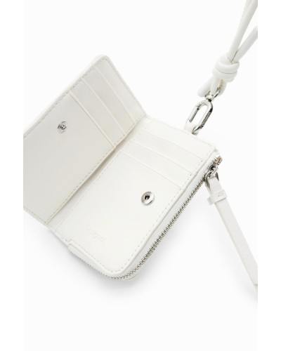 MONEDERO HALF LOGO EMMA MINI BLANCO ROTO