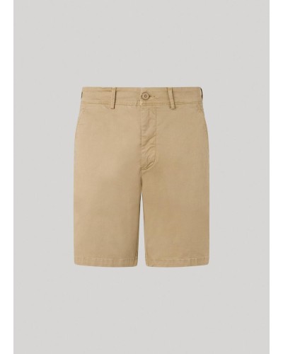 PANTALÓN CORTO REGULAR CHINO SHORT KHAKI BEIGE