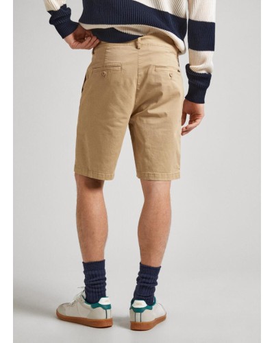 PANTALÓN CORTO REGULAR CHINO SHORT KHAKI BEIGE