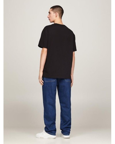 CAMISETA MANGA CORTA TOMMY JEANS MAN REG SIGNATURE TEE EXT BLACK