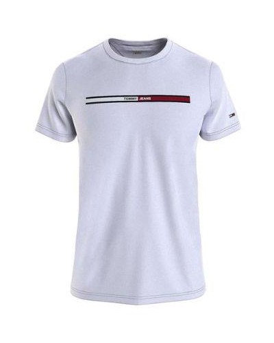 CAMISETA MANGA CORTA TOMMY JEANS MAN ESSENTIAL FLAG TEE WHITE