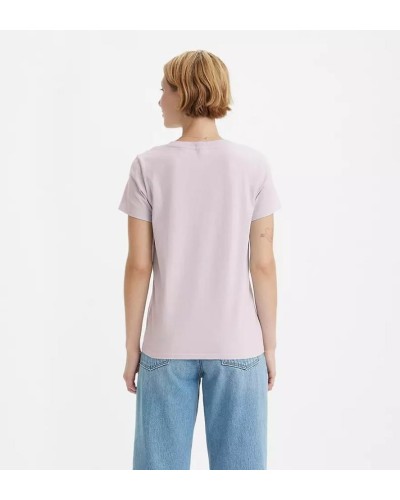 CAMISETA MANGA CORTA PERFECT V-NECK MAUVE CHALK