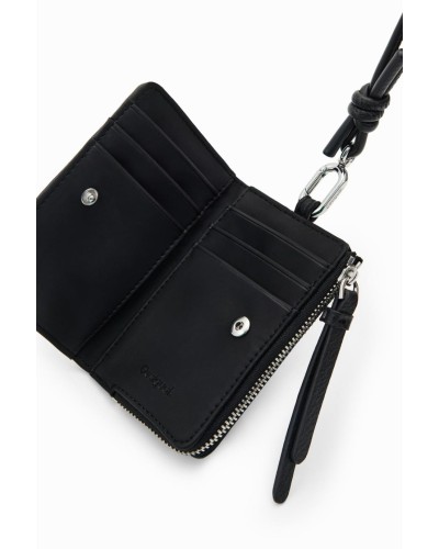 MONEDERO HALF LOGO EMMA MINI NEGRO