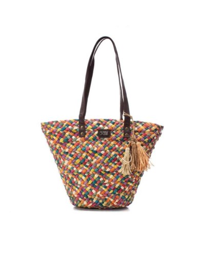 BOLSO SEÑORA RAFIA MULTICOLOR