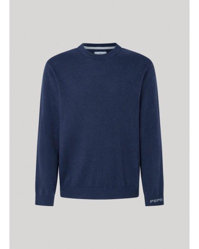 JERSEY ANDRE CREW NECK DULWICH BLUE