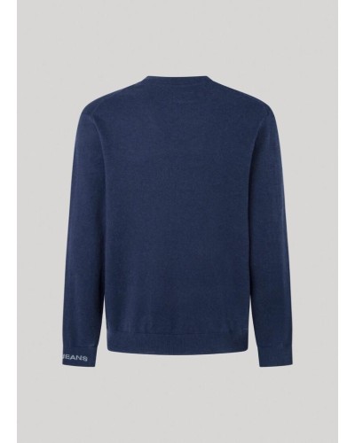 JERSEY ANDRE CREW NECK DULWICH BLUE