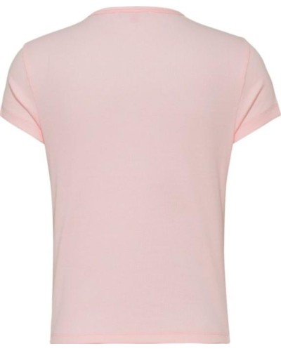 CAMISETA MANGA CORTA TJW BBY ESSENTIAL RIB SS FAINT PINK