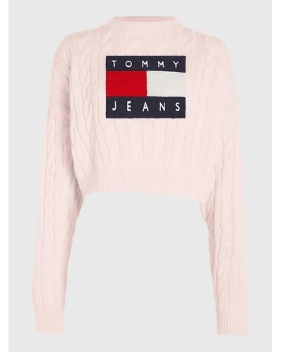 JERSEY TJW BXY CENTER FLAG SWEATER FAINT PINK