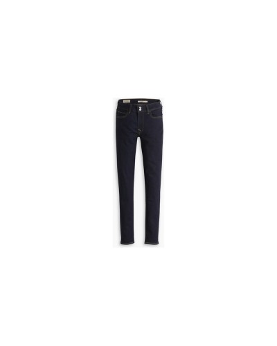 PANTALÓN LARGO VAQUERO 711 DOUBLE BUTTON BLUE WAVE RINSE DENIM OSCURO