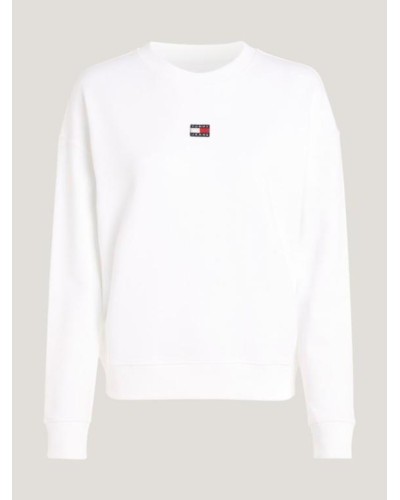 SUDADERA TJW BXY XS BADGE CREW WHITE