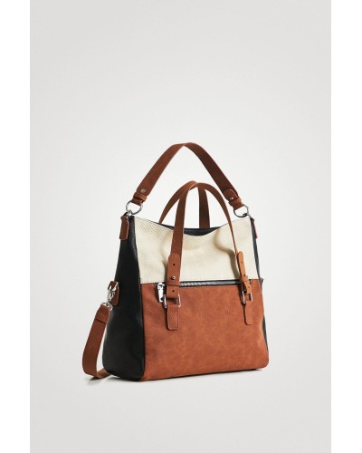 BOLSO CLICK CLOCKEN LOVERTY 2.0 100% POLIÉSTER TABACO