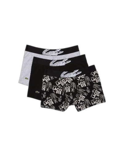 BOXER PACK TRUNK 95% ALGODÓN 5% ELASTANO BLACK/WHITE