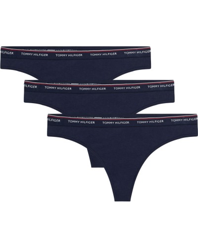 TANGA 3P THONG 95% ALGODON 5% ELASTANE NAVY BLAZER/NAVY BLAZER/NAVY BLAZER