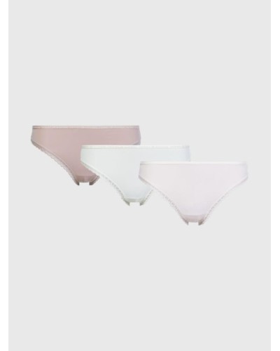 PACK 3 BRAGUITAS 3P BIKINI 79% NYLON RECICLADO/POLIAMIDA 21% ELASTANO IVORY/BALANCED BEIGE/PALE PINK