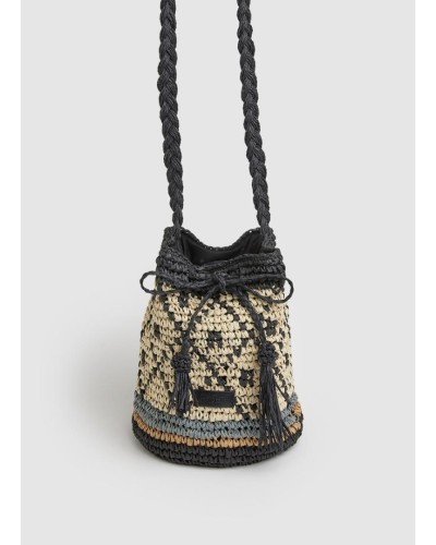 BOLSO XIMENA BAG 100% PAPER BLACK