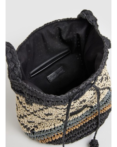BOLSO XIMENA BAG 100% PAPER BLACK