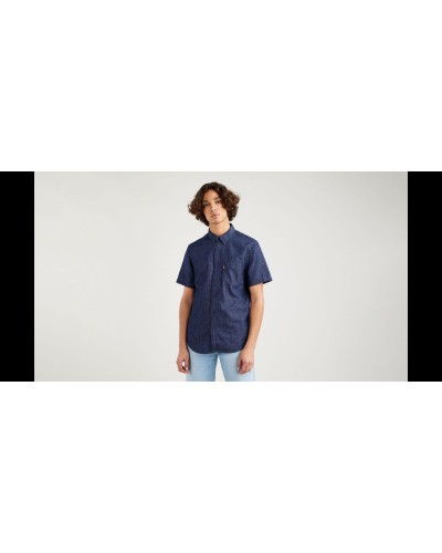 CAMISA MANGA CORTA LEVI’S® MENS SHORT SLEEVE SUNSET 1 POCKET STANDARD FIT SHIRT 80% ALGODÓN 20% CAÑAMO CORTE NORMAL DARK INDIGO