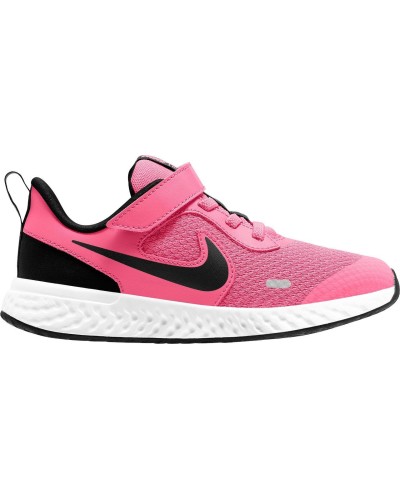 DEPORTIVO RUNNING REVOLUTION 5 LITTLE KIDS ROSA/NEGRO