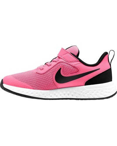 DEPORTIVO RUNNING REVOLUTION 5 LITTLE KIDS ROSA/NEGRO