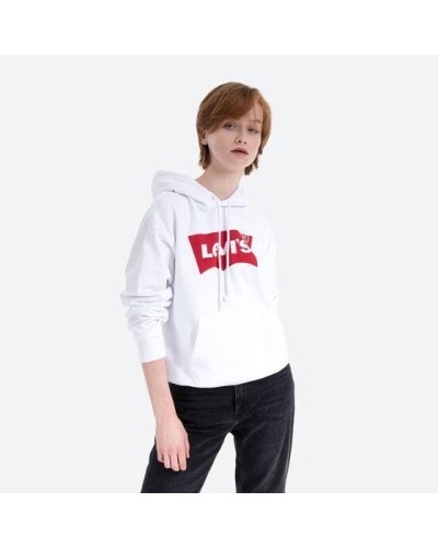 SUDADERA CAPUCHA Graphic Standard Hoodie Core BATWING II WHITE