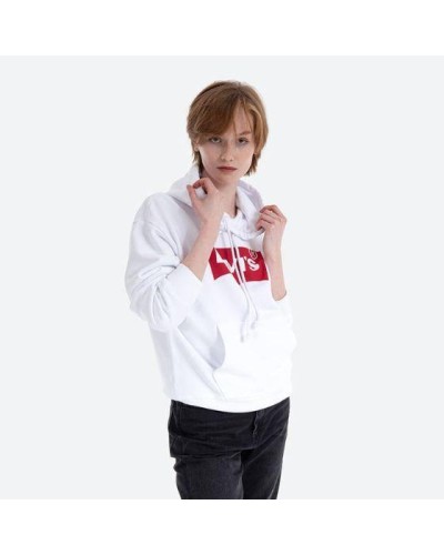 SUDADERA CAPUCHA Graphic Standard Hoodie Core BATWING II WHITE