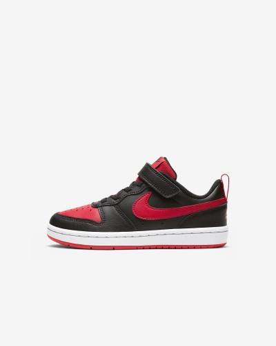 DEPORTIVO Nike Court Borough Low 2 Little Kid FA21 NEGRO/ROJO